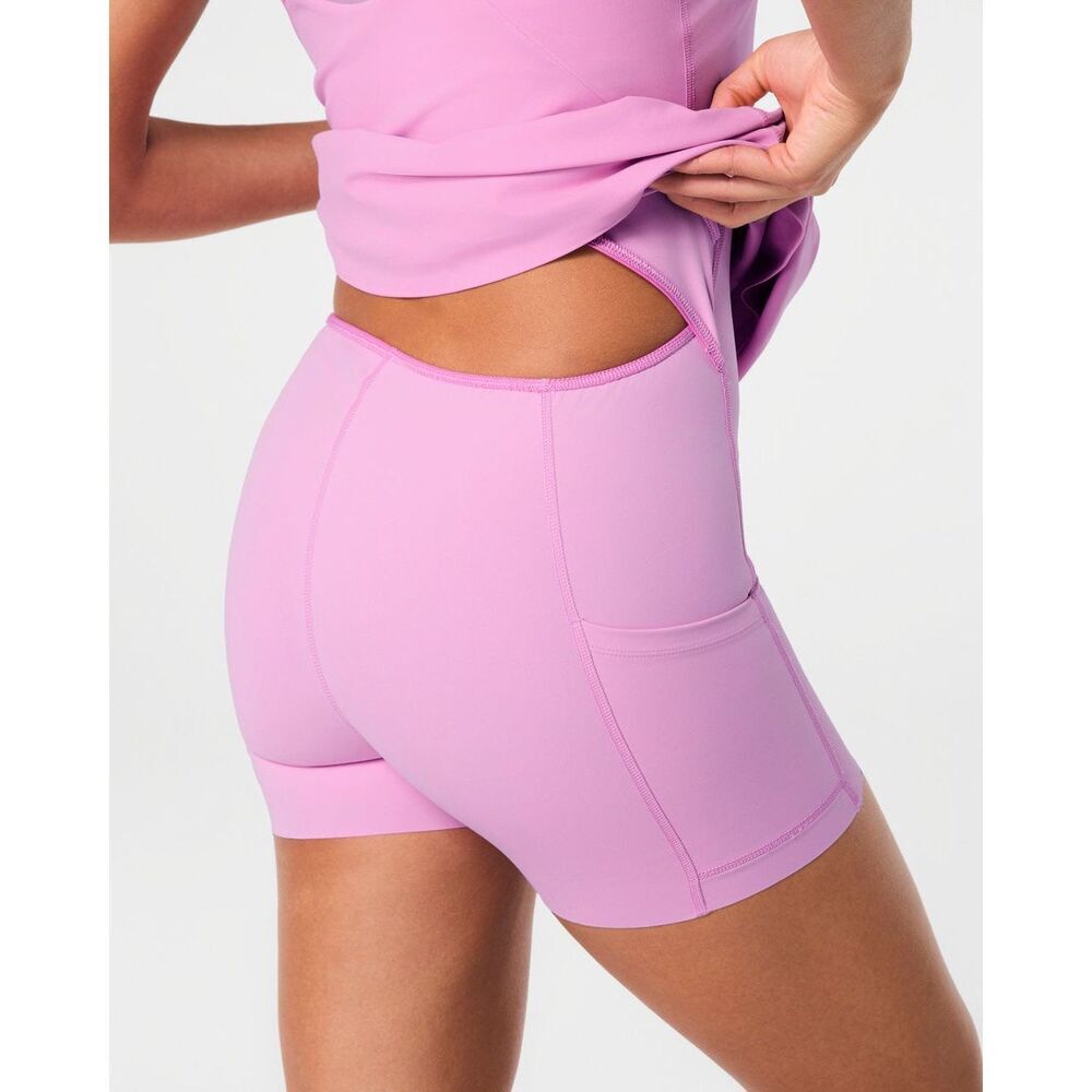 SPANXshape Get Moving V-Neck Athleisure Dress In Pink Petunia Size 1X - Picture 4 of 11